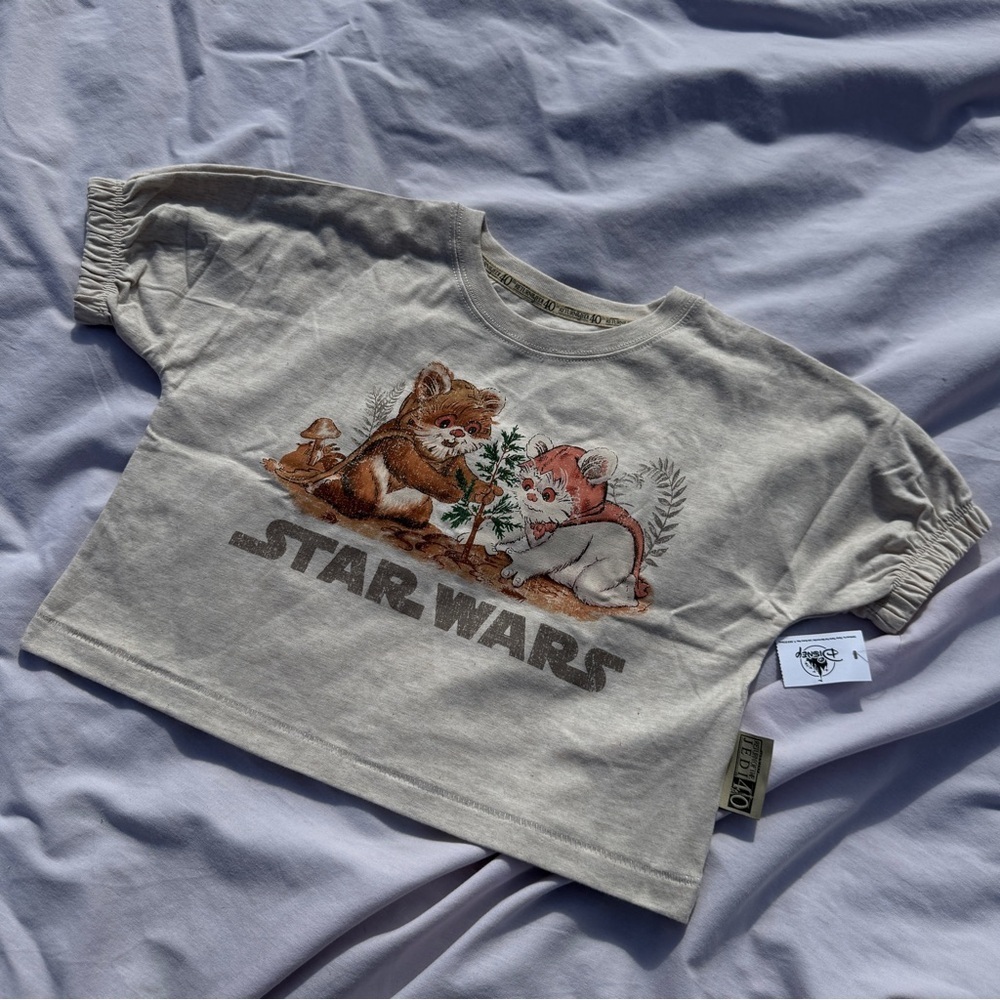 Star Wars Ewok Kids Tee NWT Size 5/6 Return of the Jedi 40th Anniversary Disney